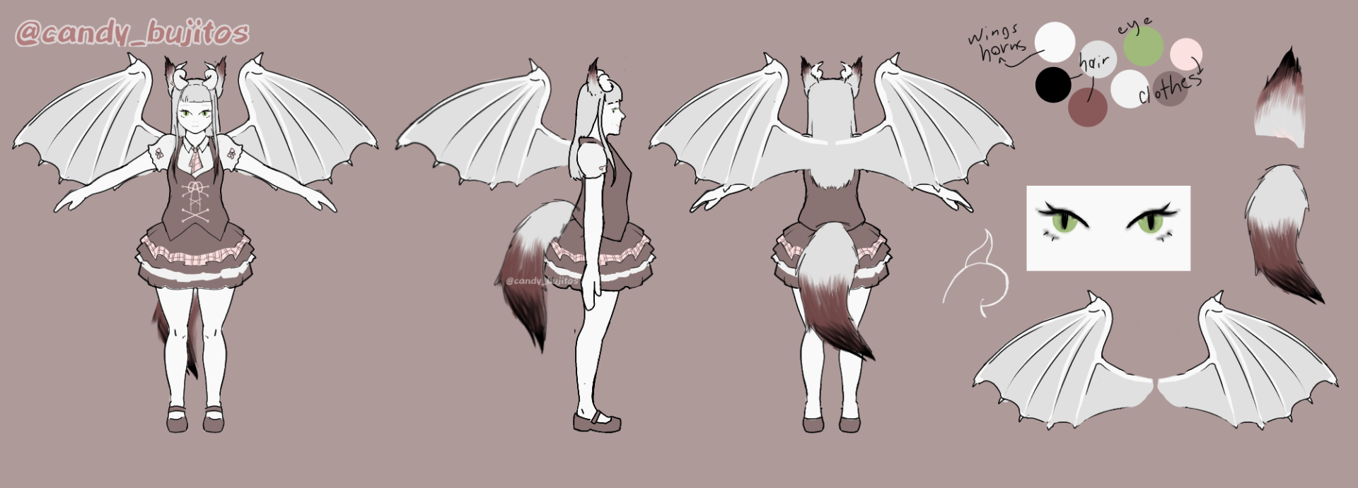 Kemonomimi character sheet (commission)